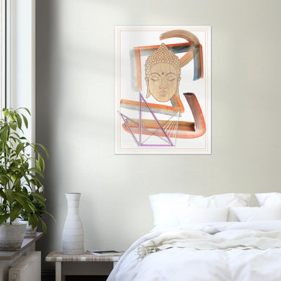 Abstract Yoga Art Series 2 Buddha - Poster