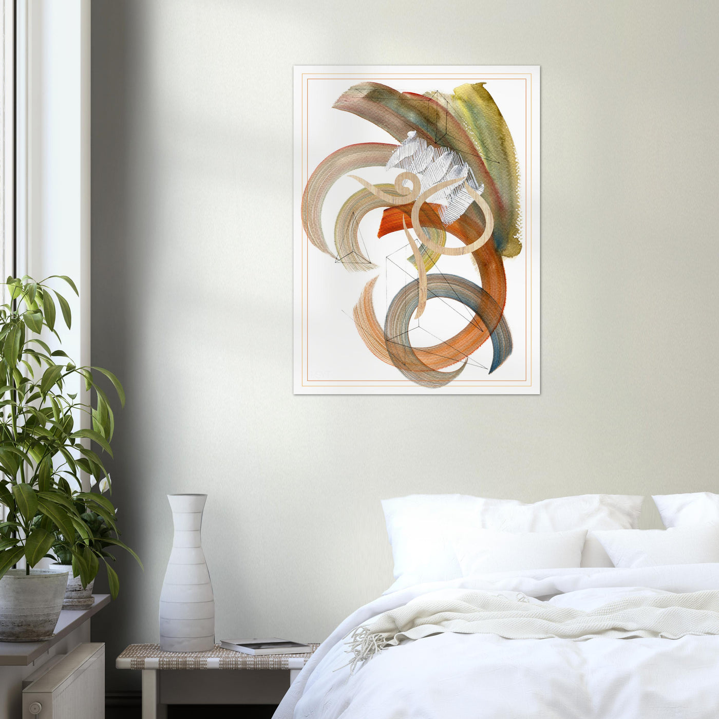 Abstract Yoga Art Series 2 Dance Pose - Poster