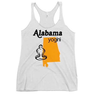 Alabama Map Yogini White Tank Top