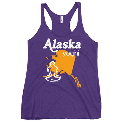 Alaska Map Yogini Dark Color Tank Top