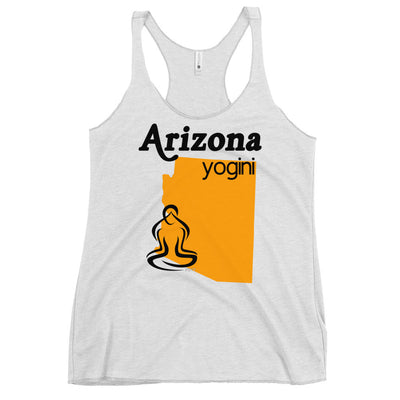 Arizona Map Yogini White Tank Top