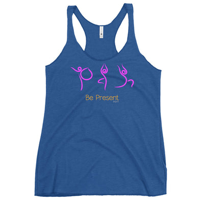 Be Present Yoga Routine Racerback Tank Top