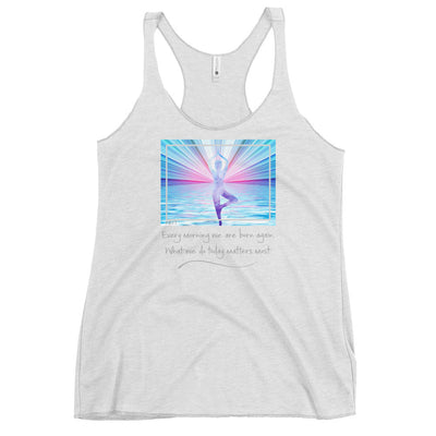 Blue Dawn Buddha Quote Tank Top