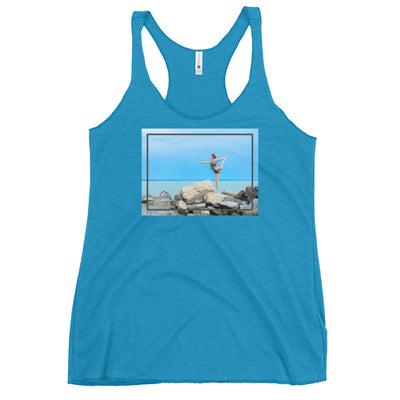 Blue Sea Dance Pose Tank Top