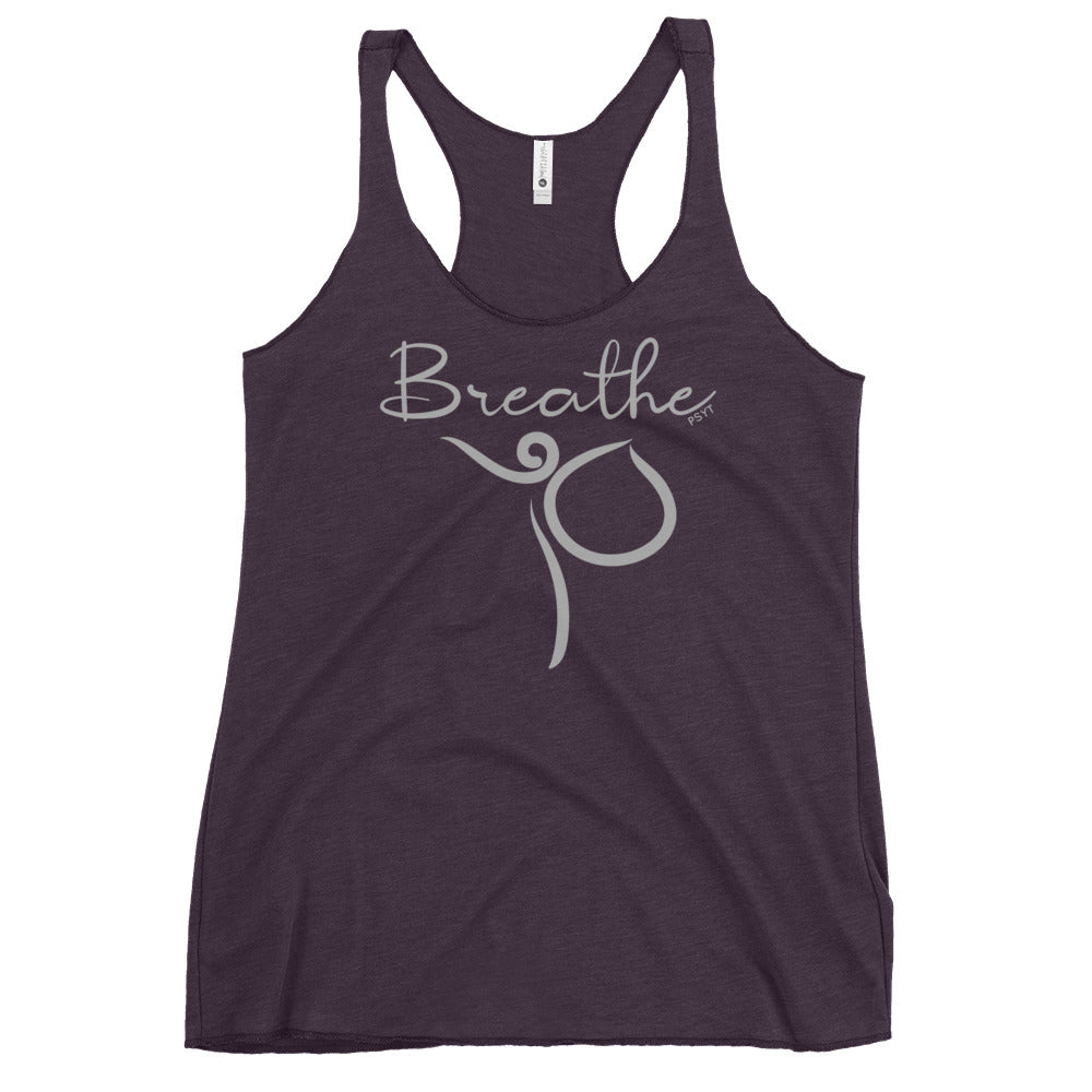 Breathe Inspiration Dance Pose Racerback Tank Top