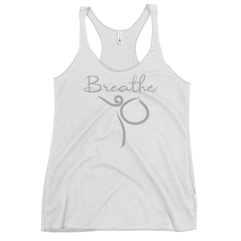 Breathe Inspiration Dance Pose Racerback Tank Top