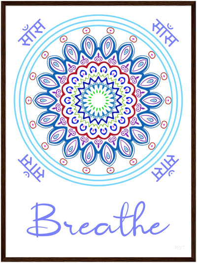 Breathe - Inspirational Series 1 Wood Frame