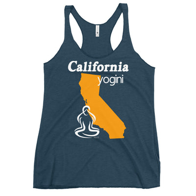 California Map Yogini Dark Color Tank Top