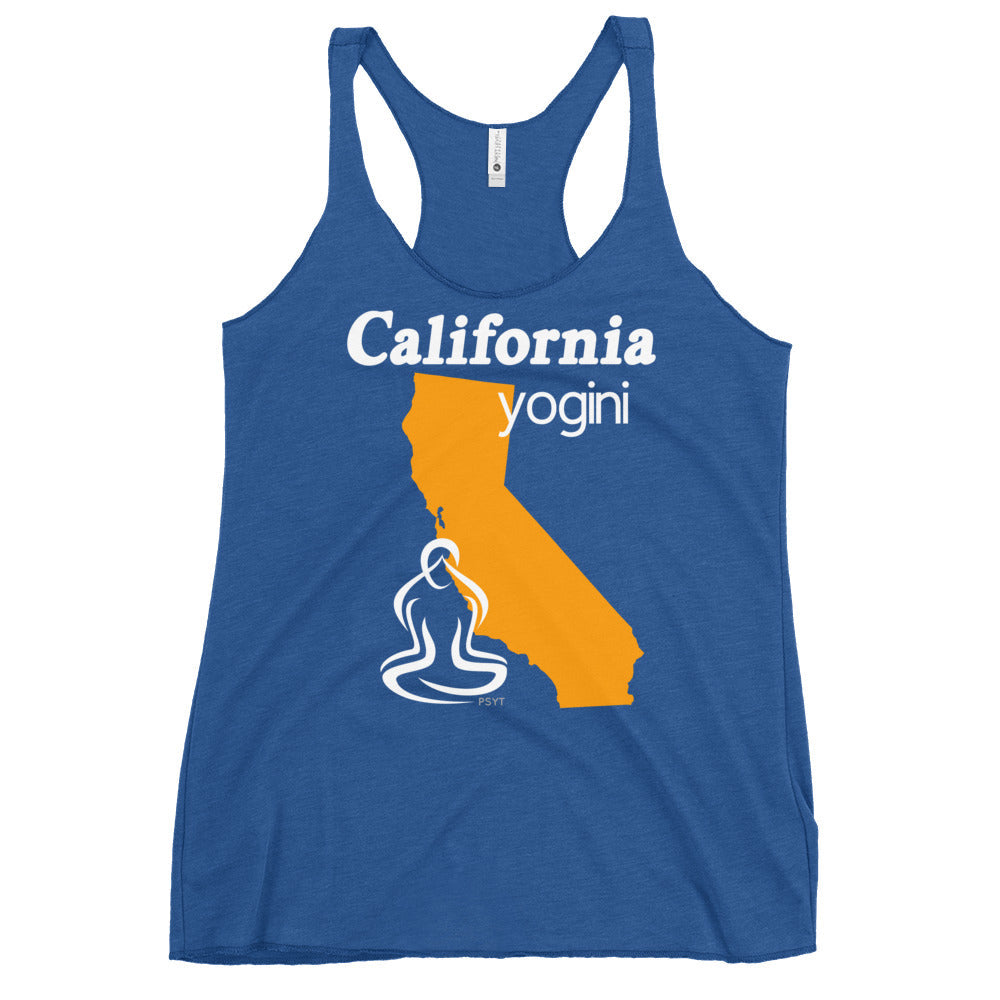 California Map Yogini Dark Color Tank Top