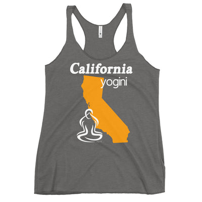 California Map Yogini Dark Color Tank Top