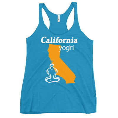 California Map Yogini Dark Color Tank Top