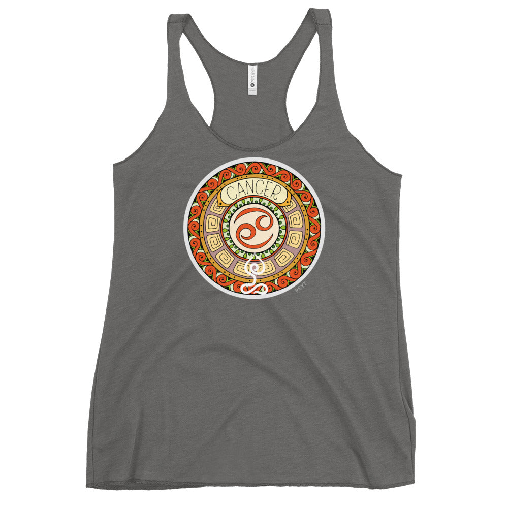 Cancer Yogastrology Racerback Tank Top