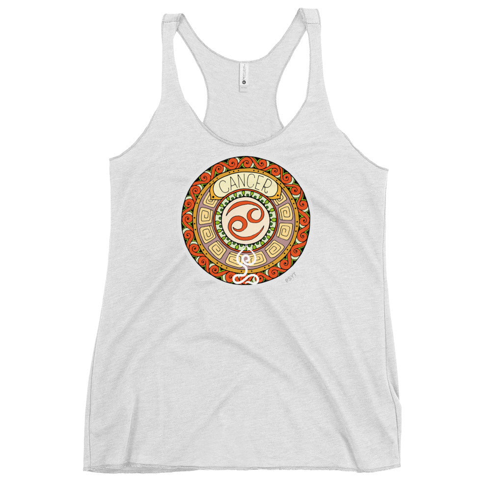 Cancer Yogastrology Racerback Tank Top