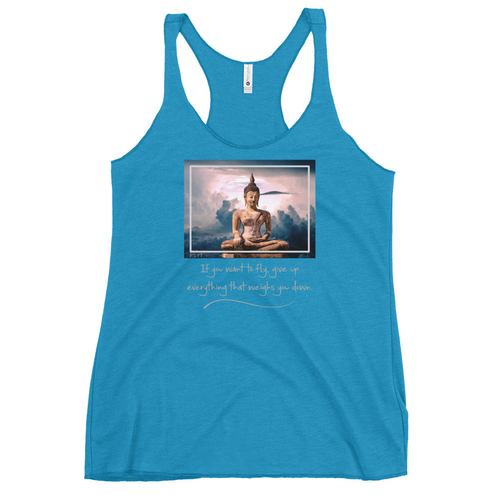 Cloud Buddha Quote Tank Top