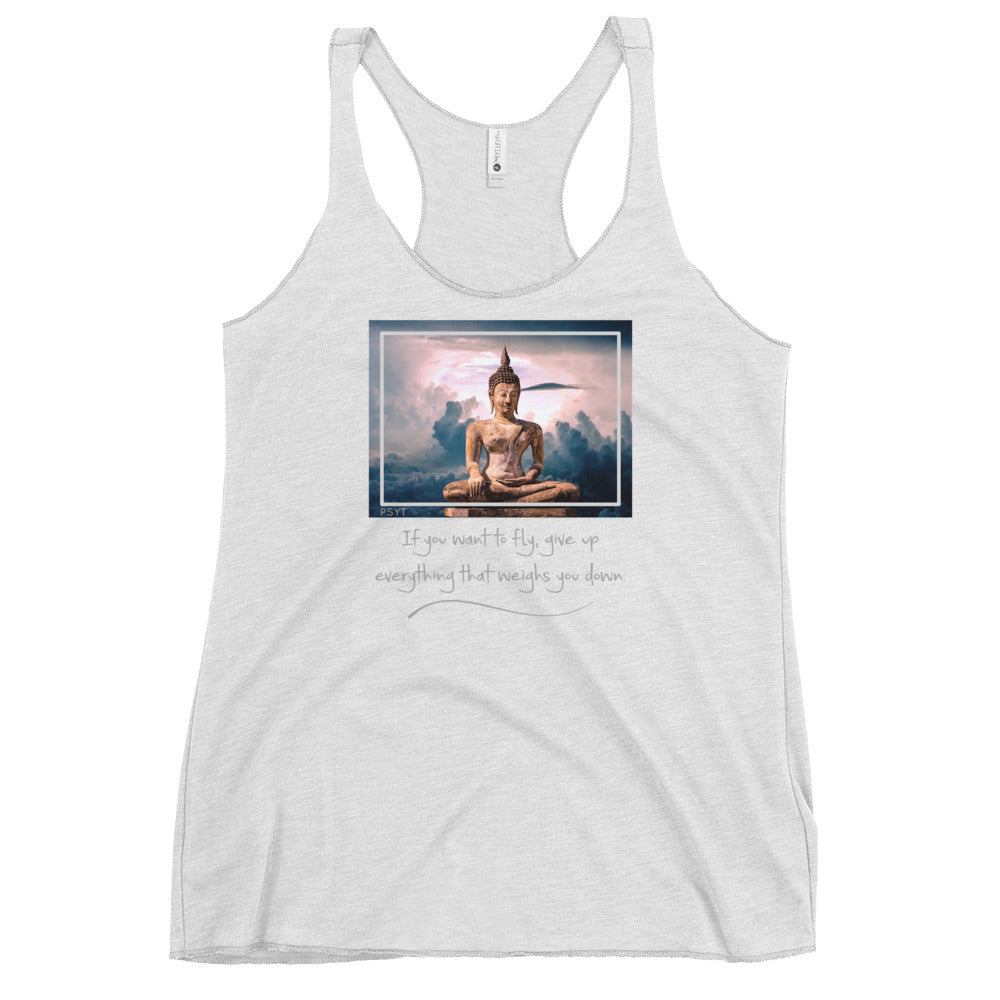 Cloud Buddha Quote Tank Top