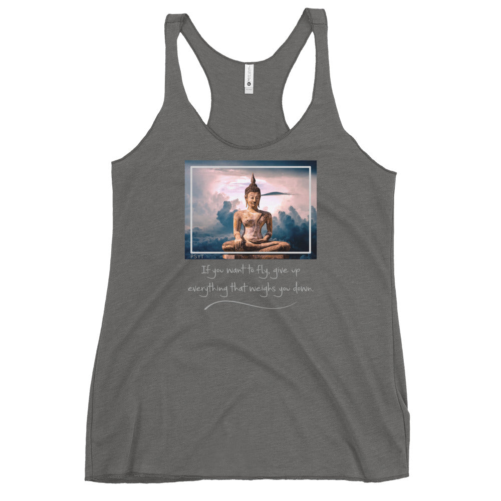 Cloud Buddha Quote Tank Top