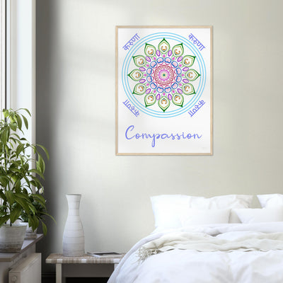 Compassion - Inspirational Series 1 Wood Frame