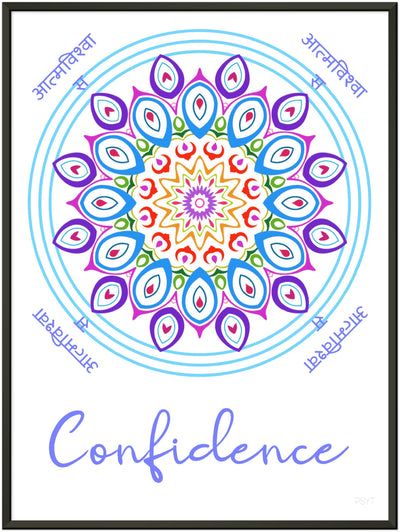 Confidence - Inspirational Series 1 Metal Frame