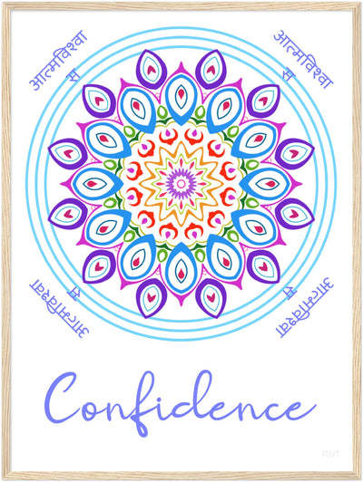 Confidence - Inspirational Series 1 Wood Frame