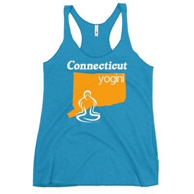 Connecticut Map Yogini Dark Color Tank Top