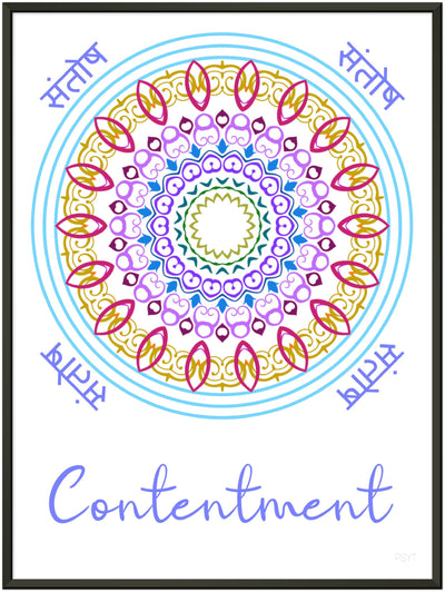 Contentment - Inspirational Series 1 Metal Frame