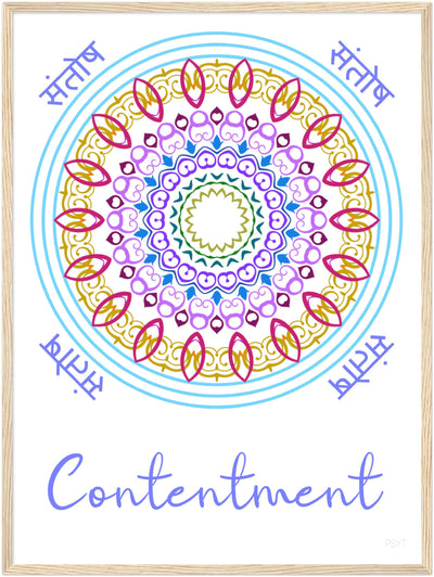 Contentment - Inspirational Series 1 Wood Frame