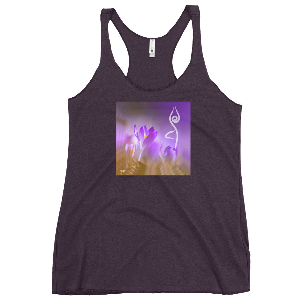 Crocus Flower Tree Pose Tank Top