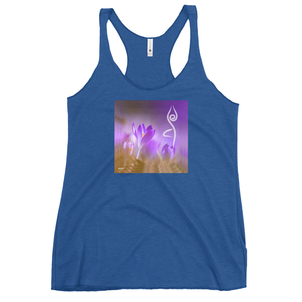 Crocus Flower Tree Pose Tank Top