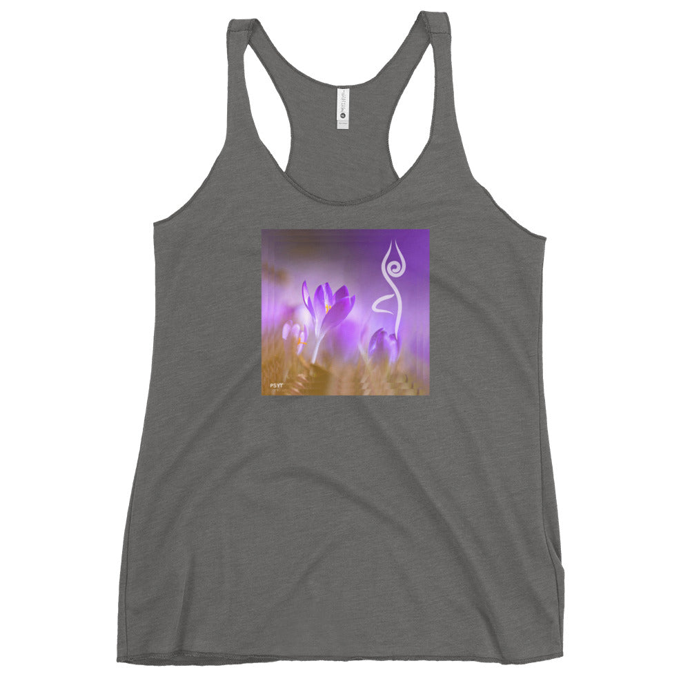 Crocus Flower Tree Pose Tank Top