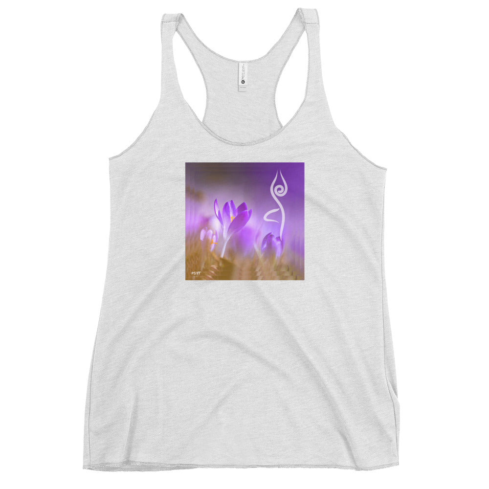 Crocus Flower Tree Pose Tank Top