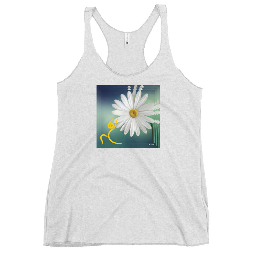 Daisy Flower Warrior Pose Tank Top