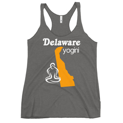 Delaware Map Yogini Dark Color Tank Top