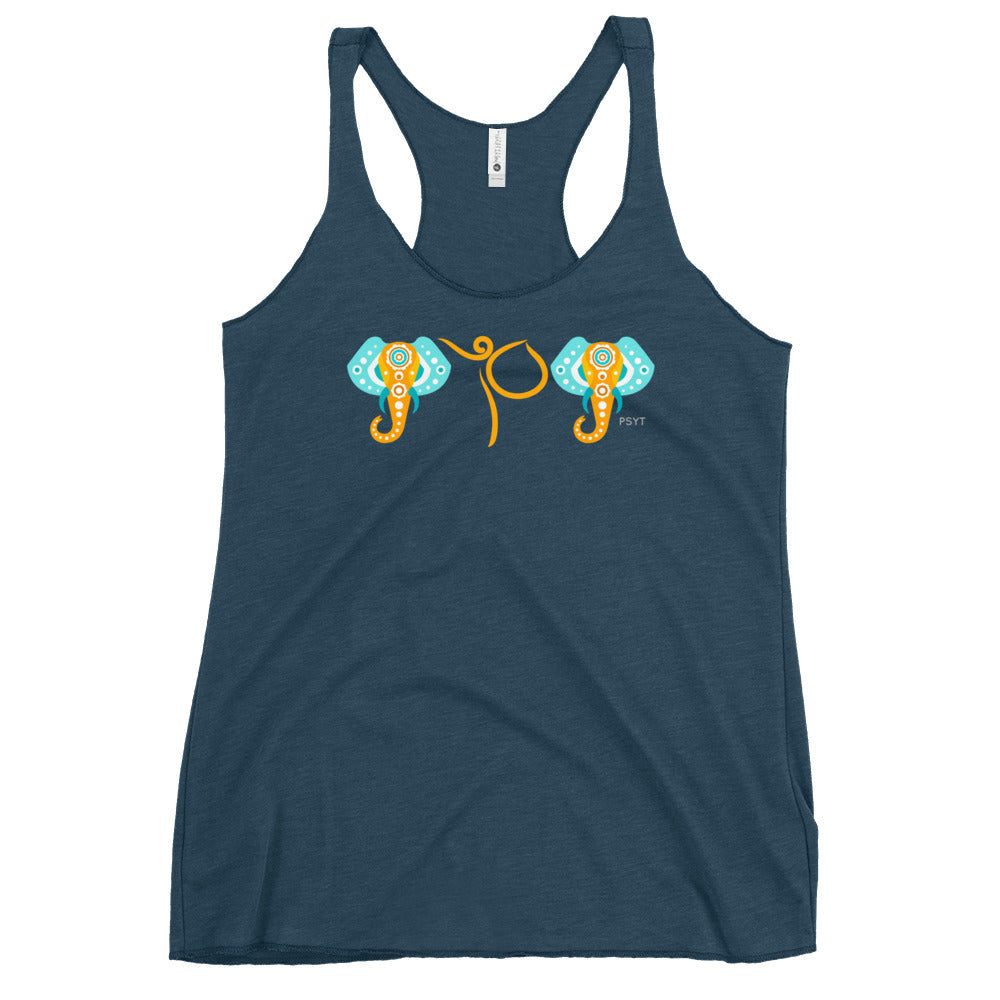 Elephants Dance Pose Racerback Tank Top