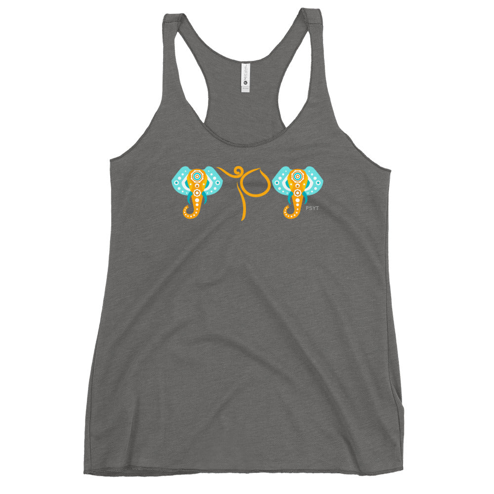 Elephants Dance Pose Racerback Tank Top