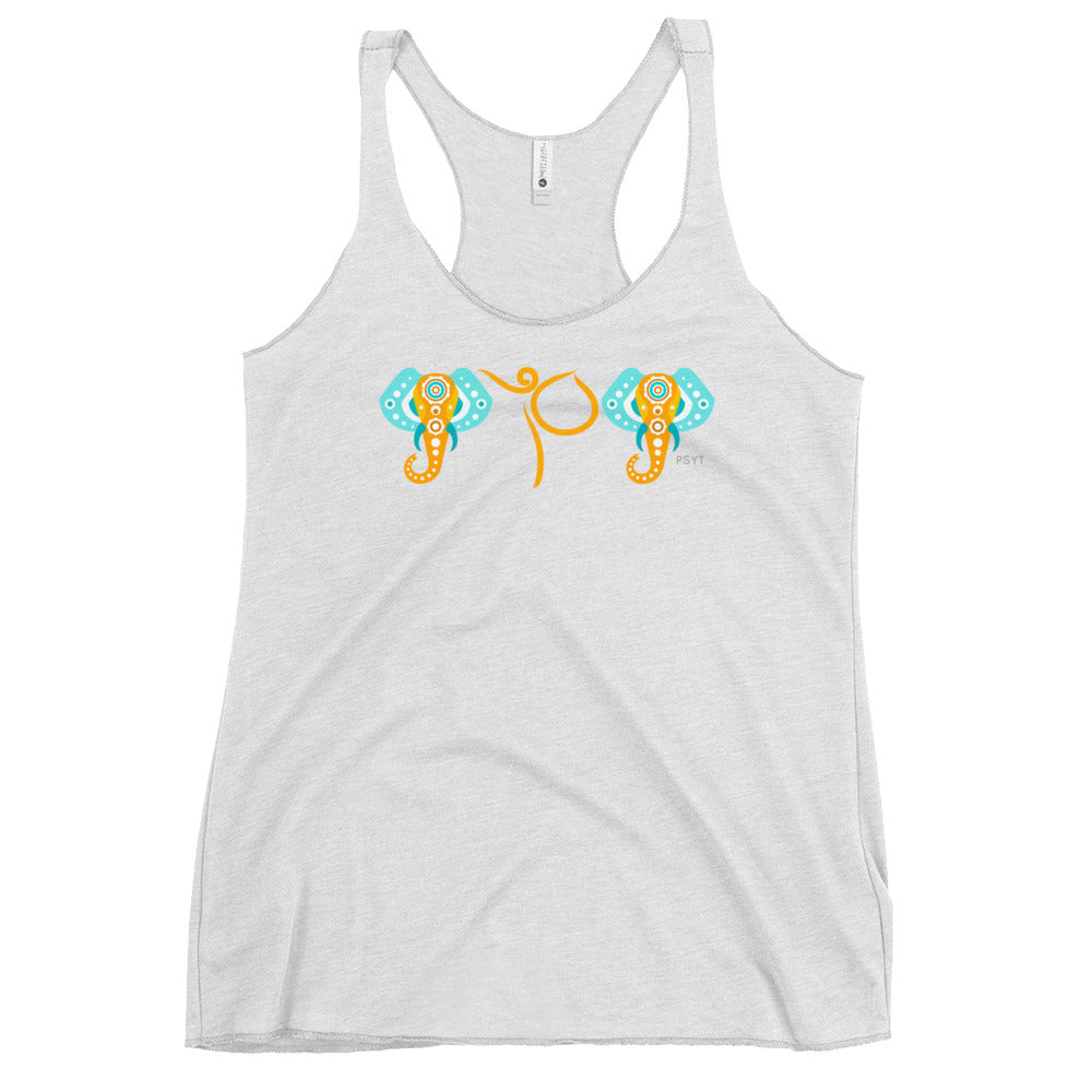 Elephants Dance Pose Racerback Tank Top