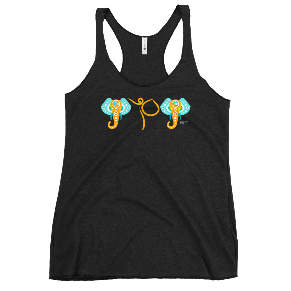 Elephants Dance Pose Racerback Tank Top