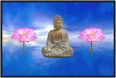 Endless Buddha Ocean Wood Frame