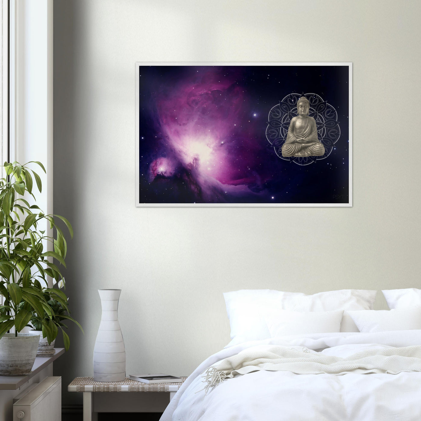 Endless Buddha Orion Nebula Wood Frame