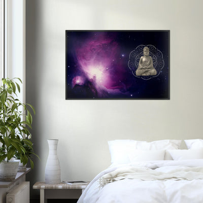 Endless Buddha Orion Nebula Wood Frame