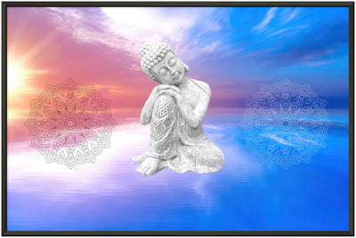 Endless Buddha Sunrise Metal Frame