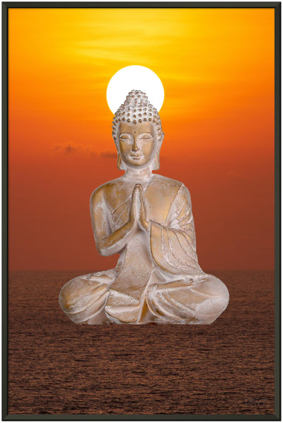 Endless Buddha Sunset Metal Frame