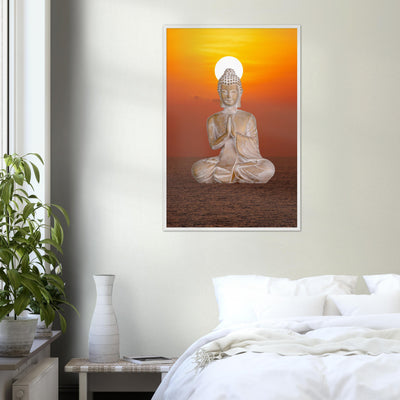 Endless Buddha Sunset Wood Frame