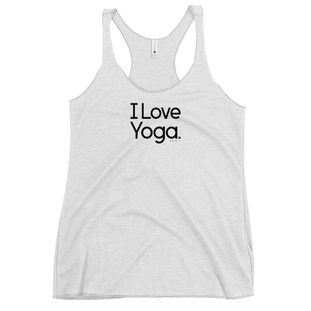 Fact: I Love Yoga White Tank Top