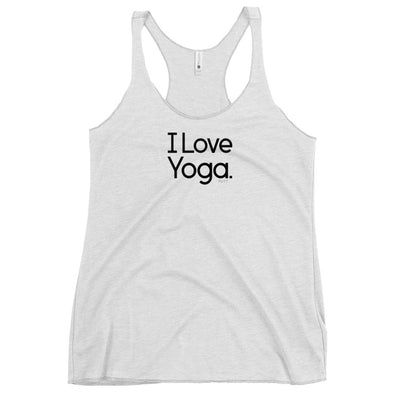 Fact: I Love Yoga White Tank Top