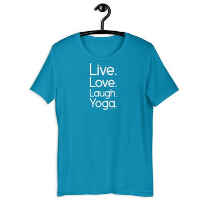 Fact: Live Love Laugh Yoga Dark Color Shirt