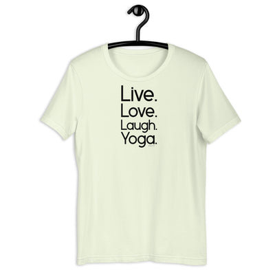 Fact: Live Love Laugh Yoga Light Color Shirt