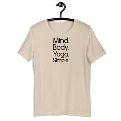 Fact: Mind Body Yoga Simple Light Color Shirt