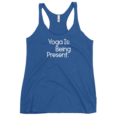 Fact: Yoga Is Being Present Dark Color Tank Top