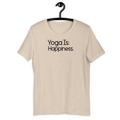 Fact: Yoga Is Happiness Light Color Shirt