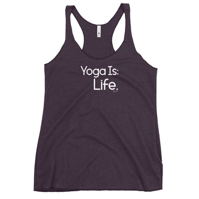 Fact: Yoga Is Life Dark Color Tank Top